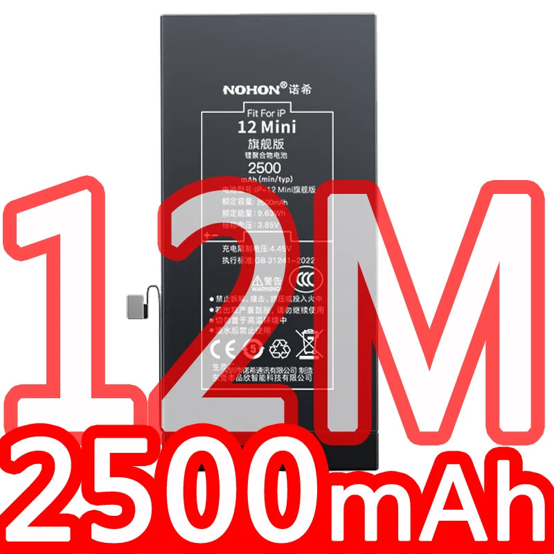 NOHON Battery For Apple iPhone SE 2016 2020 11 Pro 12 Mini 13 14 8 Plus 7 6S 6 X XR XS MAX Lithium Polymer Replacement Batteries