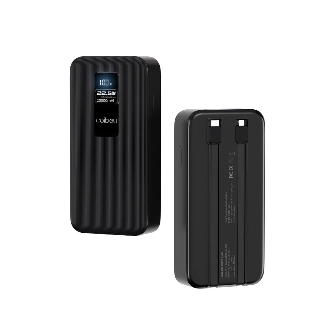 20000mAh Portable Power Bank Charger, Rechargeable Batteries, Portable Powerbank, TYPE-C, USB, Black, From Brazil
