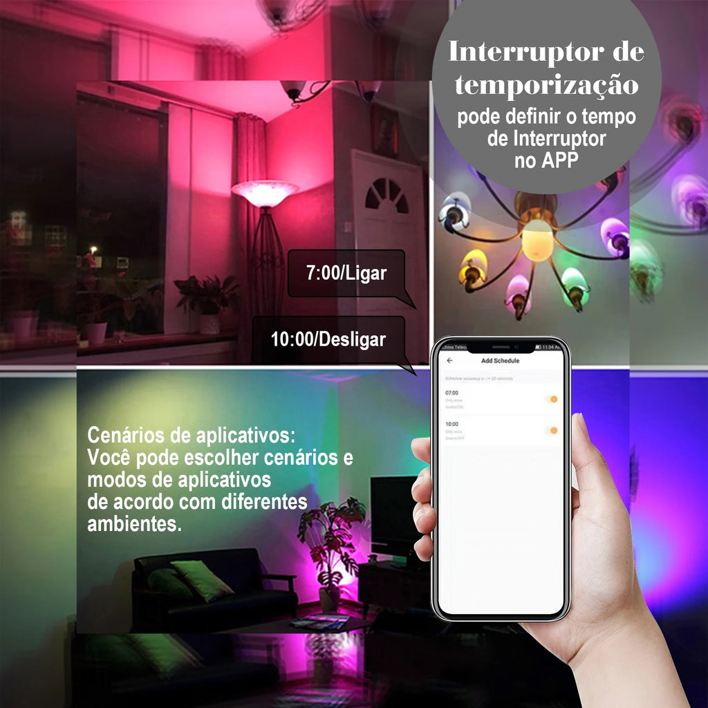 Smart lamp, Alexa original Portuguese, smart home, Tuya, smart home automation, Bluetooth control