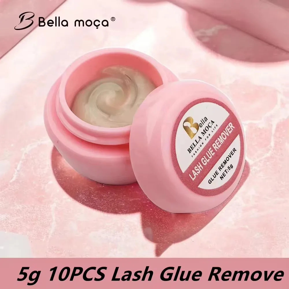 Bella moça 10PCS Lashes Glue Remover 5g Glue Remover Eyelash Extension Glue Remover No Irritating Quick Unloading Adhesive