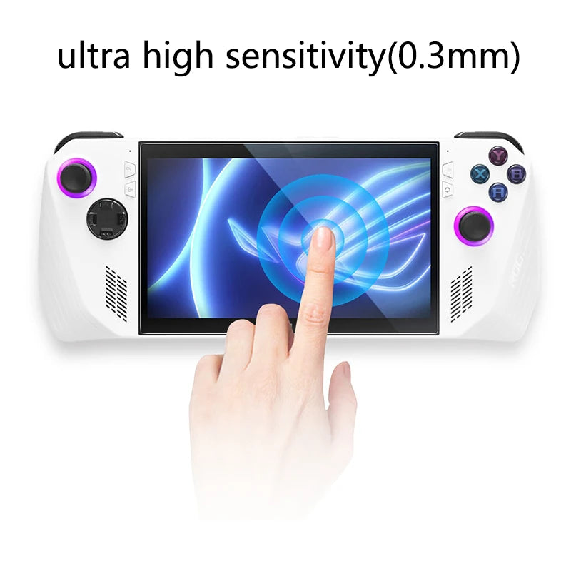 Protetor de tela de vidro temperado 9H para console de jogos ROG Ally X, película de vidro protetora HD anti-arranhões para ROG Ally X Gaming