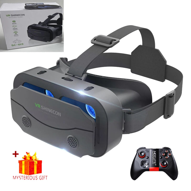 Óculos de Realidade Virtual 3D VR Dispositivos Headset Capacete Lentes Óculos Inteligentes Para Smartphones Telefone Celular Jogo Viar Viewer Set