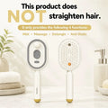 New Wet Electrics Hairbrush with Water Spray Rechargeable Steams Hair Straightener USB-C Charging for Both Long & Short Hairs