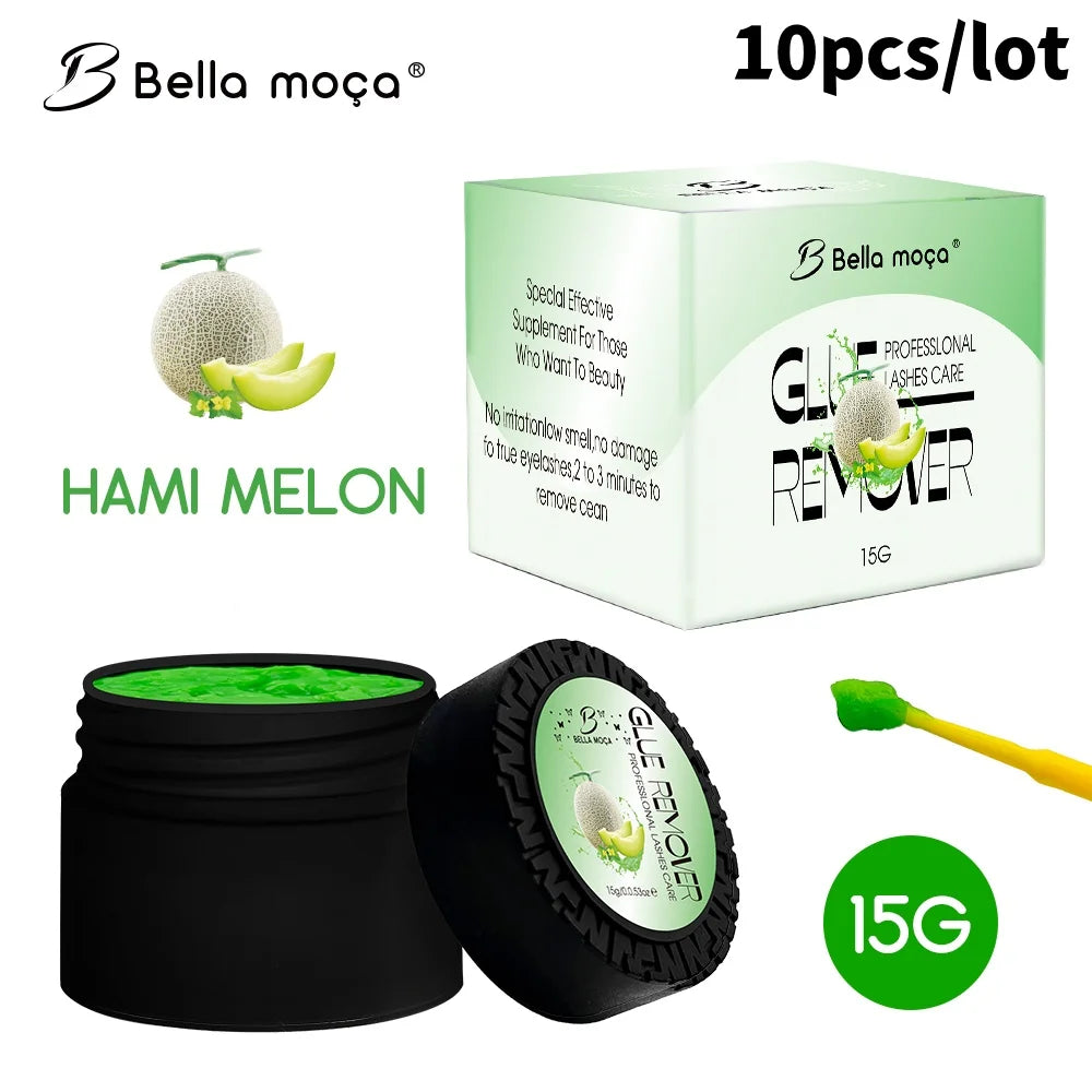 Bella moça 10PCS Lashes Glue Remover 5g Glue Remover Eyelash Extension Glue Remover No Irritating Quick Unloading Adhesive