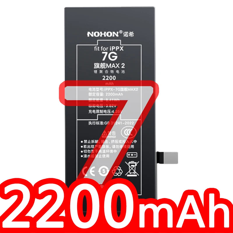 NOHON Battery For Apple iPhone SE 2016 2020 11 Pro 12 Mini 13 14 8 Plus 7 6S 6 X XR XS MAX Lithium Polymer Replacement Batteries