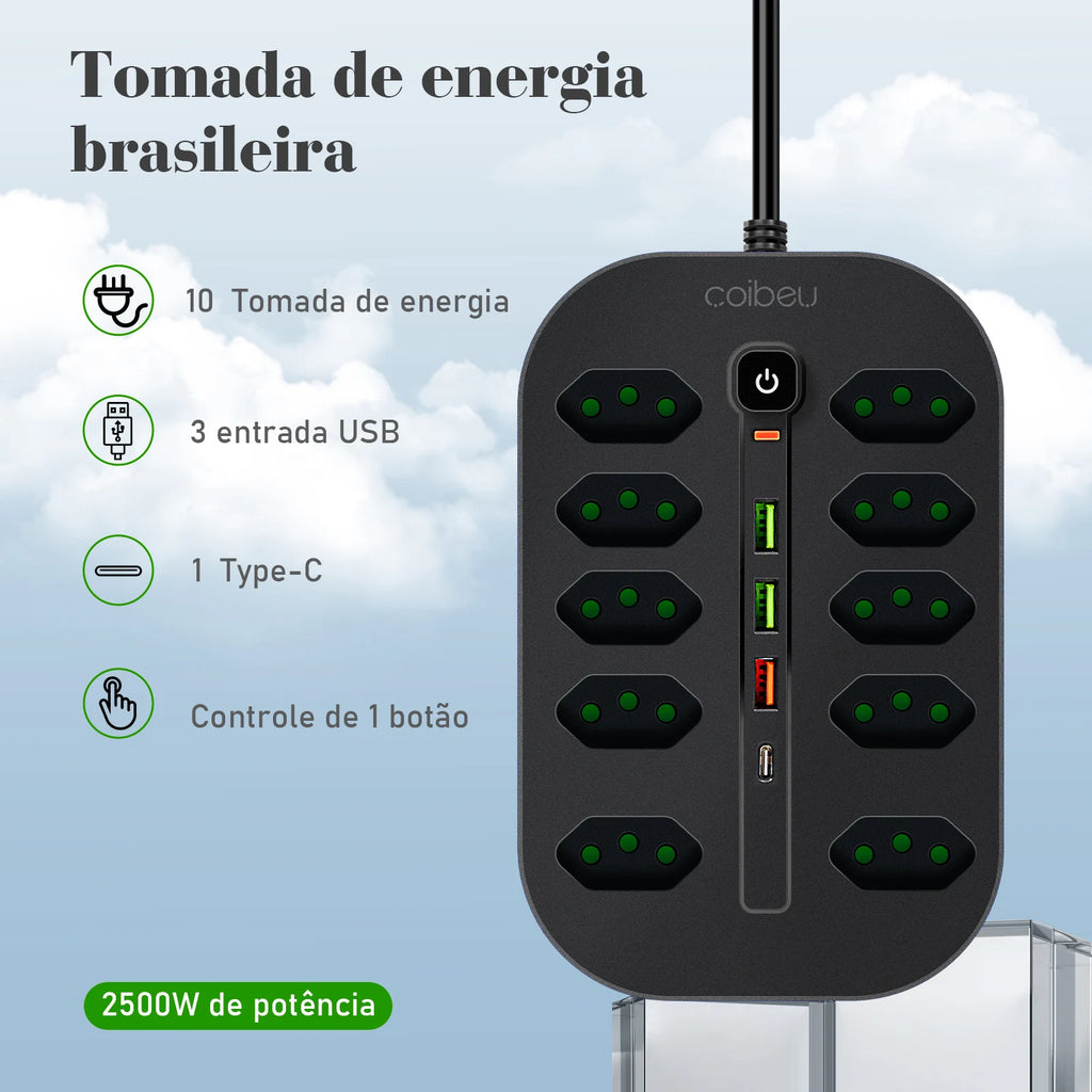 Extension Cord, Power Strip, USB Outlet, Socket, Socket Extension, Power Strip, Electrical Outlet Strip