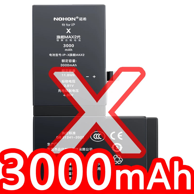 NOHON Battery For Apple iPhone SE 2016 2020 11 Pro 12 Mini 13 14 8 Plus 7 6S 6 X XR XS MAX Lithium Polymer Replacement Batteries