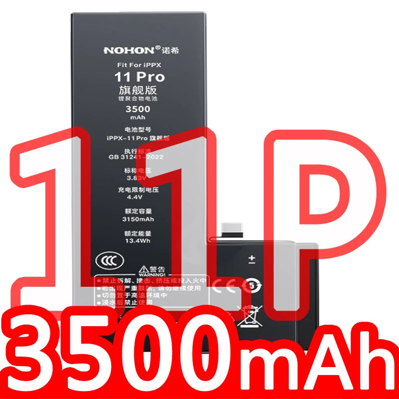 NOHON Battery For Apple iPhone SE 2016 2020 11 Pro 12 Mini 13 14 8 Plus 7 6S 6 X XR XS MAX Lithium Polymer Replacement Batteries