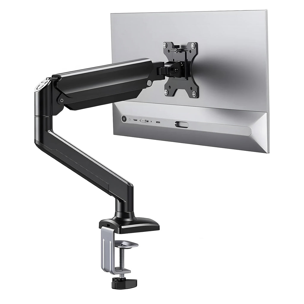 Articulated monitor arm, TV mount, desktop full-motion monitor holder, mechanical spring arm, aluminum monitor stand