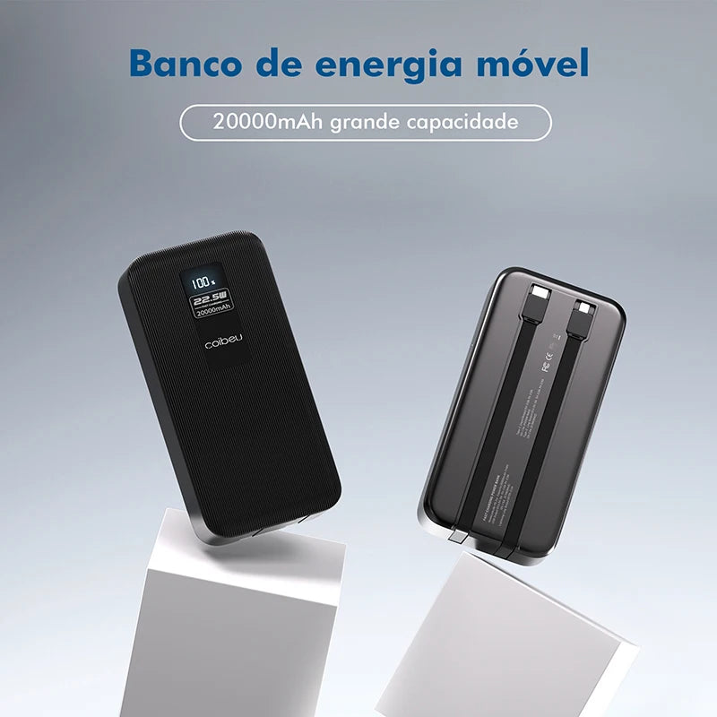 10000 and 20000 mAh, Portable Power Bank, Rechargeable Batteries, Portable Powerbank, Come with TYPE-C, USB, Digital Display