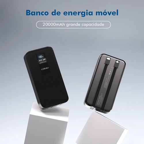 10000 and 20000 mAh, Portable Power Bank, Rechargeable Batteries, Portable Powerbank, Come with TYPE-C, USB, Digital Display